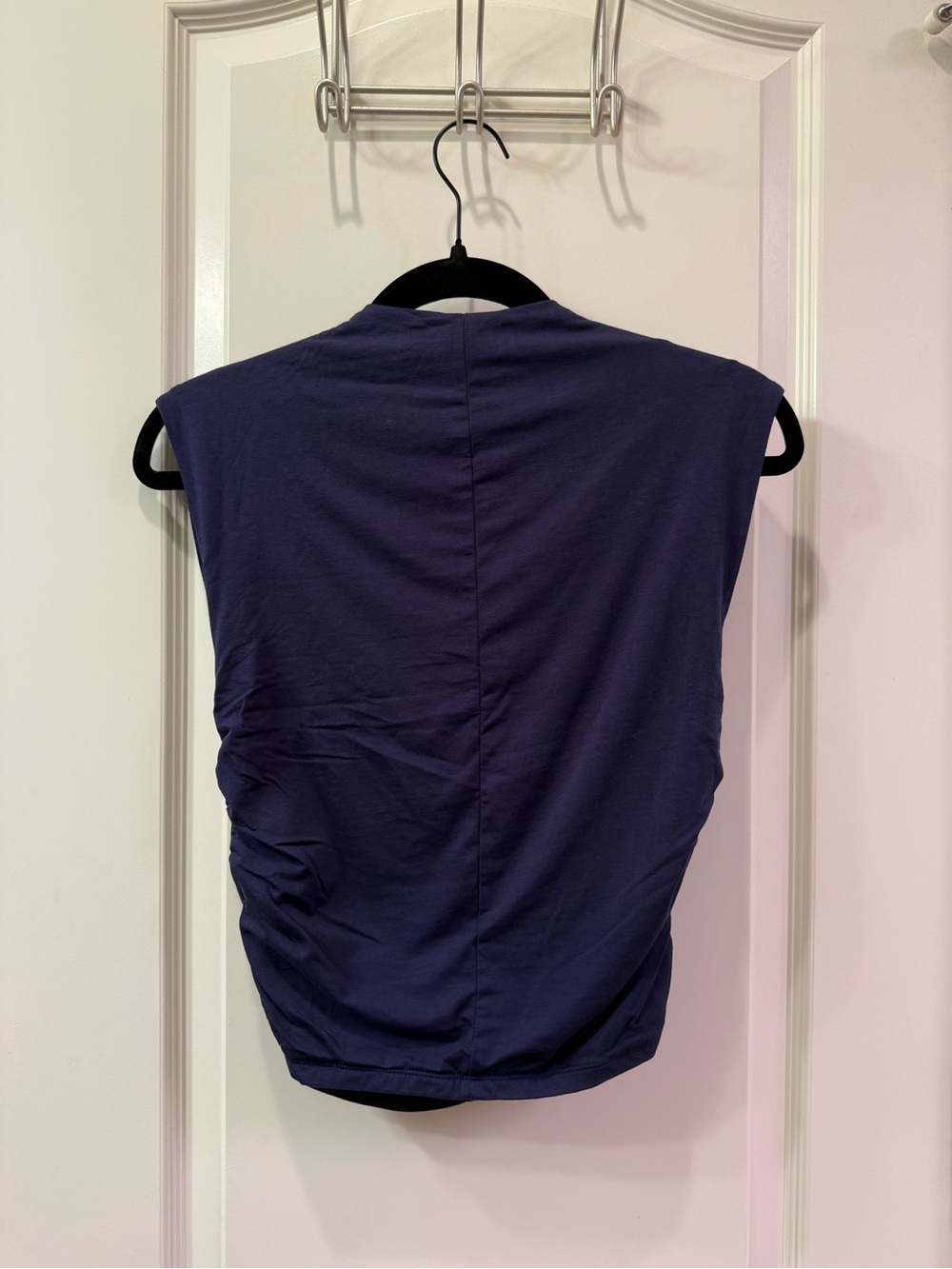 Abercrombie and Fitch Paloma Top - Navy Blue - Picture 2 of 3